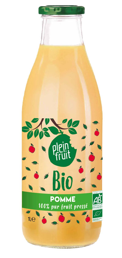 Pur jus de pomme BIO 1L - Plein Fruit